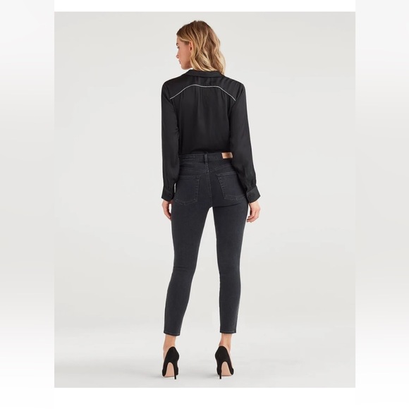 🆕 7 For All Mankind Luxe Vintage High Waist Ankle Skinny Jeans - Picture 2 of 11